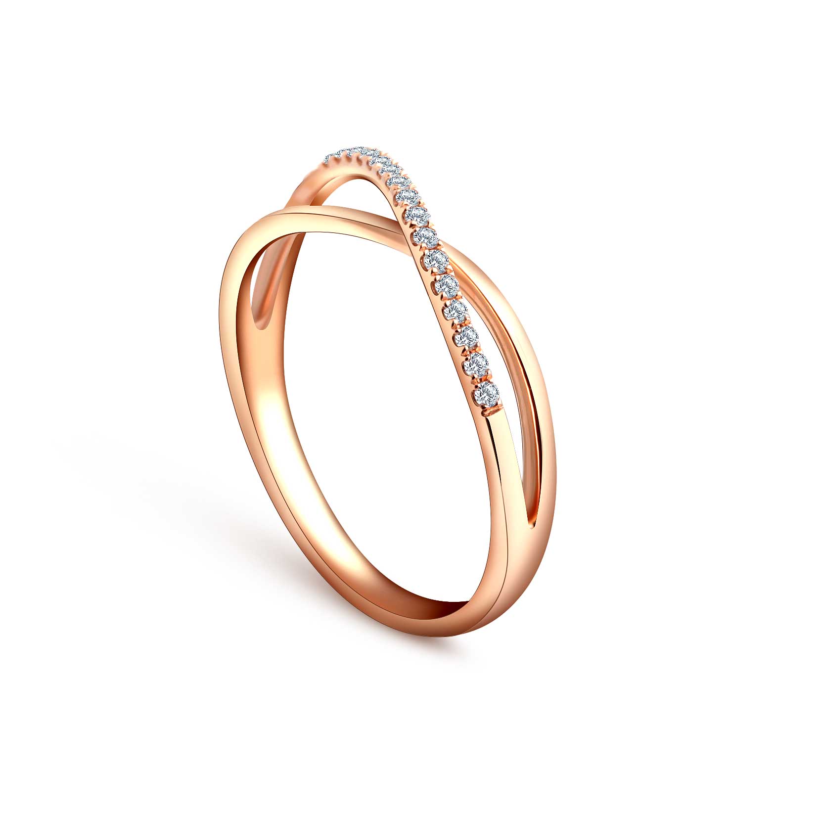 Criss Cross Diamond Ring-Candere by Kalyan Jewellers